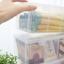 슬로우케어 투명 커피 보관함 케이스, 1개