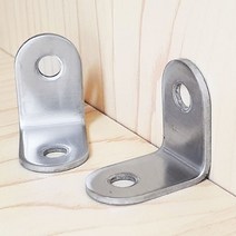 스텐 기역자꺽쇠 25x25 싱크대서랍 ㄱ자철물 소형 코너철