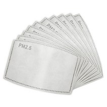 PM2.5 교체형 마스크필터 50매 5중필터 입 마스크, 1개