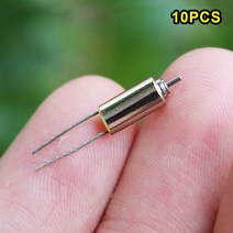 미니 0408 코어리스 모터 DC 3.7V 74000RPM RC 드론 헬리콥터 항공기용 고속 강력한 자기 마이크로 10 개, 한개옵션0