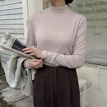 [제작] [김민경 화보]버피 반폴라 앙고라 니트티 61749 빅사이즈 여성의류