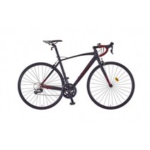 [삼천리자전거] 700C XRS 16 16단 로드 자전거 2021, 블랙 / 다크 레드 (무광), 440