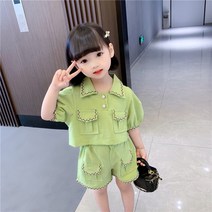 트위드 여아 유아 상하의 여름 원피스 옷 하객룩 바지 자켓 세트