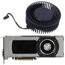 T3EB BFB0712HF NVIDIA GTX Titan GTX980 용 그래픽 카드 냉각 팬 65mm 12V 1.8A, 01 없음 RGB_01 Black