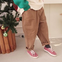 소년마켓 (기모) 루즈핏 아몬드 스판면바지 19호까지