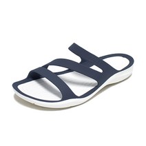 크록스 크록스 스위프트워터 샌들 네이비화이트 여자 여름 슬리퍼 203998-462