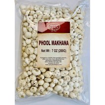 미국직구 스파이시 월드 풀 마카나 (여우 견과류/팝연근 씨앗/팝연근 씨앗) 200g (7온스) ~ 플레인 생 익히지 않은 ~ 올 내추럴 비건 무색상 인디언, 상세참조, 수량