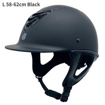 승마 헬멧 용품 58-62cm 초경량 성인 헬멧 나이트 모자 탈착식 챙 속도 액세서리, L 58-62cm Black