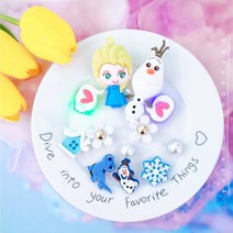 셀럽 겨울왕국 led 엘사 올라프 신발꾸미기 실내화