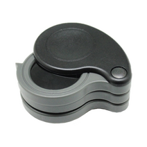 원시 책 돋보기 렌즈 부모님 복지센터 휴대용 15x 접는 주머니 귀여운 보석 감사 독서, 회색, 15배