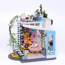 로보타임 DIY 미니어쳐 하우스 DG12 DORAs LOFT 도라 로프트 옥상테라스