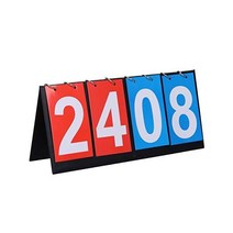 I-MART 스코어보드 점수판 4 디지털 휴대용 테이블 탑 농구 축구 테니스 야구 탁구