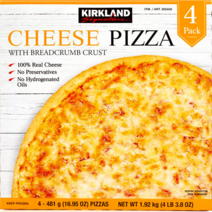 [코스트코]커클랜드 치즈피자 1.92kg(481g*4개)(냉동), 4개, 481g