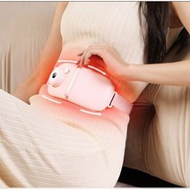 2고품질 무선 온열 복부 배 찜질 안마기 마사지기 허리 히팅벨트 피로회복 QGU-1900, 지니큐무선복부마사지기