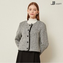 JJ지고트 프린지 크롭 트위드 재킷 GMBP0JKT2