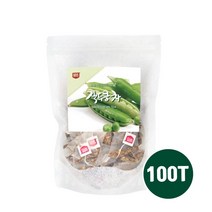 국산 작두콩차 티백 100 T 무첨가 삼각티백 볶은작두콩차 작두콩차물 고함량 플라보노이드 사포닌 식이섬유 칼슘 섬유질 비타민 A C 효능 환절기 건강차 추천 대용량, brainbee 1pack