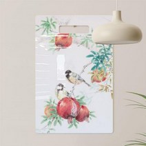 [바보사랑] 행잉액자_풍요로운석류와새(세로대형), 타입3