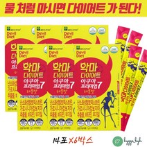 40대 50대 건강한 다이어트 체지방 옆구리살 허벅지안쪽살 뱃살 등살 L 카르니틴 가르시니아 HCA 가루 6통 허리살빼기 7일 일주일 난소화성말토덱스트린 배변활동 에너지생성 운동전, 6개