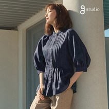 [최초가79 000원]지스튜디오 프렌치린넨100 로맨틱블라우스자켓