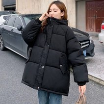 크롭패딩 후드집업 크롭 패딩조끼 벨트숏패딩 새로운 여성 짧은 재킷 겨울 파카 두꺼운 후드 면 패딩 재킷 코트 여성 느슨한 퍼 파카 오버 사이즈 아웃웨어