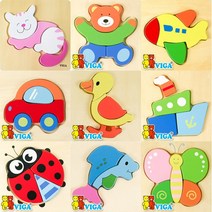 비가 베이비 퍼즐 12종 원목퍼즐 동물퍼즐 자동차퍼즐, 달팽이