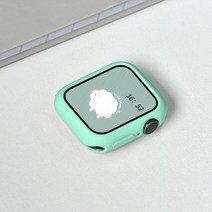 iSerise 애플워치 젤리캔디 실리콘 컬러풀 워치케이스, 8-민트