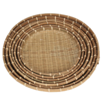 이지오케이 대 중 소 대나무 채반 소쿠리 1+1