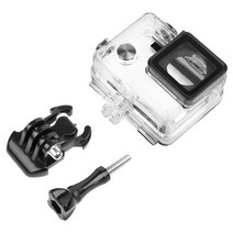 고프로호환하우징 방수케이스Go Pro 액세서리 방수 하우징 케이스 Gopro Hero 3 + / 4 수중 다이빙 보호 커, 01 Deep back cover