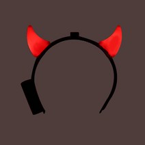 (주)파티해 체육대회 응원용품1 A-H - 짝짝이 응원도구 수술 풍선, G03_점등붉은악마머리띠(소)