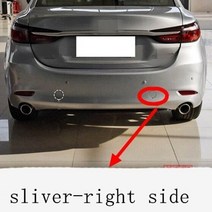 자동차 견인 cafoucs 리어 범퍼 후크 커버 왼쪽 또는 오른쪽 캡 mazda 6, 은색 권리
