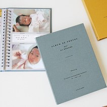 남자친구 1주년 선물 사진 앨범 제작 커플 포토 북 4x6 바인더 아이 사진 정리, 레트로오렌지