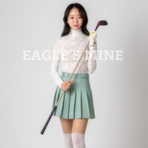 [당일발송] 이글스마인 여성골프웨어 여성골프복 골프치마 민트 플리츠 주름 스커트