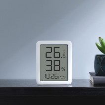 샤오미샤오미 디지털 온습도계 실내 온도 온도계 습도계 LCD 벽걸이 책상 탁상 냉장고, 1+1개
