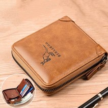 남자명품카드지갑 남자의 동전 지갑 지갑 패션 rfid 차단 남자 가죽 지갑 지퍼 명함 홀더 id 돈 가방 지갑 남성 277