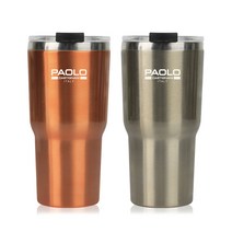 파올로 텀블러 점보스텐 600ml, 파올로 점보스텐 600ml 메탈실버, 1개