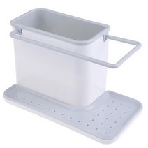 실용적인코너장 Kit n Draining Sink Box Storage Shelf Sponge Holder Organizer Rack Dish Stands Utensils 수납장, 05 Grey