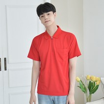 [긴팔가능] 쿨론원단 베이직 지퍼 카라티셔츠 10color