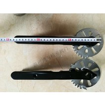 버터플라이 밸브 배관 자재 스위치 라운드 스탬핑 핸들 Q235 부품 손잡이, 16. 사각구멍17x17x길이410