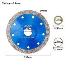 금속절단기 철근 타일 컷팅기 CMCP 다이아몬드 톱날 디스크 도자기 세라믹 화강암 대리석 커팅 블레이드 앵글 그라인더용 105mm 115mm 125mm, 115x10x2223mm