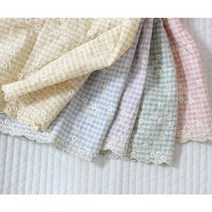 (천마마-대폭 30수바이오워싱) 꽃자수시리즈 - 이브닝 플라워(5컬러) 커텐 이불 소품 옷 쿠션, 보라