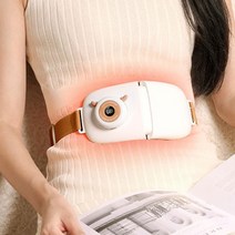 엠원 복부마사지기 배찜질 허리마사지, 화이트브라운