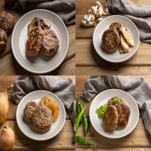 지리산 흑돼지 수제떡갈비 500g 2종 골라담기 (표고버섯 새송이버섯 양파) 아이들 반찬 한끼식사 간편식 에어프라이기 간식, 표고버섯떡갈비, 양파떡갈비