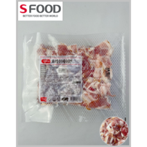 [SFOOD] 돼지고기 96% 에쓰푸드 후레쉬베이컨GP(파지베이컨) 1kg 2-10EA(냉동)_치즈왕자, 5팩