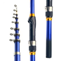 PROXPE 텔레스코픽 록 낚시대 스피닝 플라이 잉어 피더 탄소 섬유 페스 카 3M 2.7M 2.4M 2.1M 1.8M 1.5M 미니 여행 릴 시트, Rock Rod BLUE, 2.4M_China