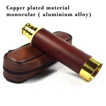 군용 쌍안경 야간 투시경 야외 스포츠 사냥 낚시 휴대용 망원경 25x30 해적 빈티지 스타일 hd 비전 큰 접안 렌즈 천문 가죽 가방 포장, 알루미늄 합금