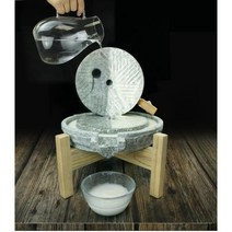 멧돌 돌 맷돌 받침대세트 30X40 35X45cm 콩갈이 자연 석재 돌절구통