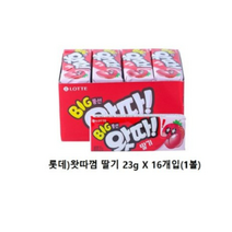 롯데제과 BIG 왓따 딸기 껌, 23g, 16개입