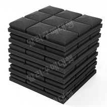 가정용방음부스 방음벽 흡음판 계란판방음재 소음 스튜디오, 검은색, 24pcs (테이프 포함), 1개