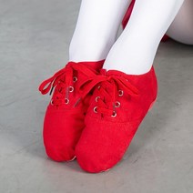 발레토슈즈 성인 취미Women Dancing Boot Shoes Low Heel Soft Sole Canvas Lace Up Ballet Dance Slippers, 09 42, 05 E