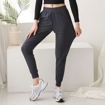 더험프 여자 헬스 요가 필라테스 쿨 스판 조거 팬츠 빅사이즈